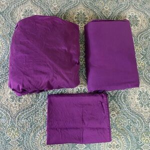 My Pillow luxurious queen sheets 3pc set purple 100% cotton